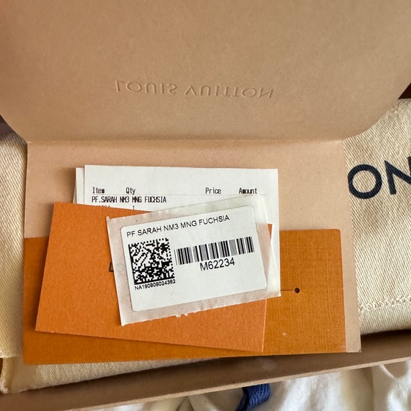 Louis Vuitton Sarah wallet monogram/ fuschia - Picture 3 of 8